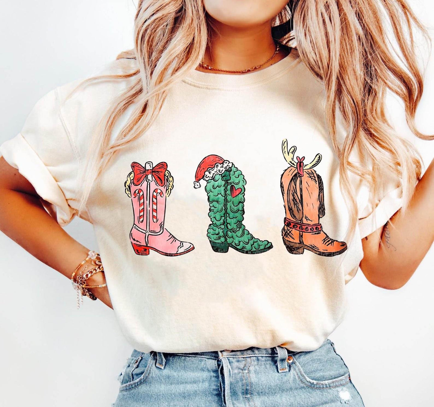 Cowboy Grinch Boots